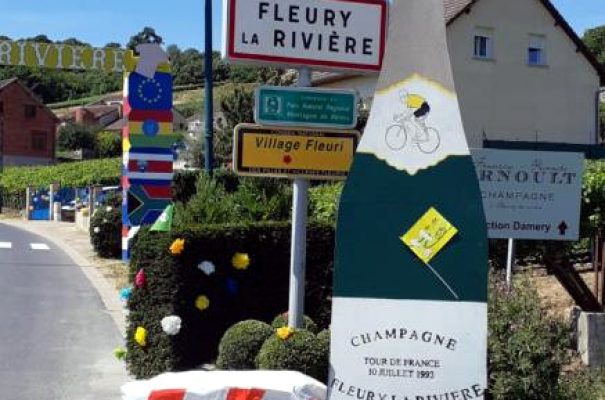 Fleury-la-rivière en Champagne avec les gites Flo.